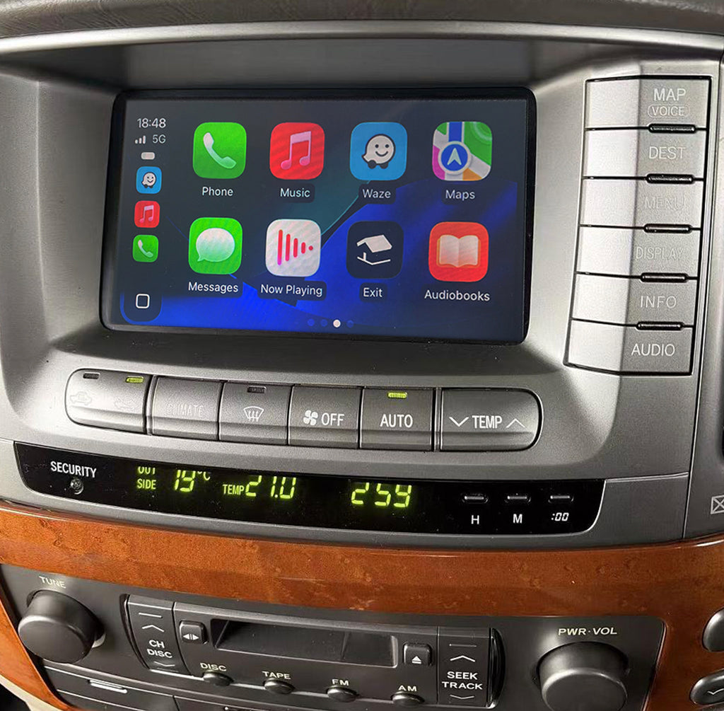 1999-2021 Lexus LX470 LX570 OEM Head Units wireless Apple CarPlay & Android Auto integration Kits