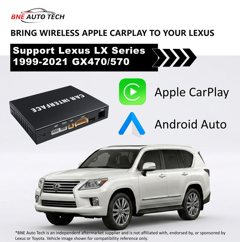 Lexus LX Wireless CarPlay & Android Auto Upgrade Kit 1999-2021